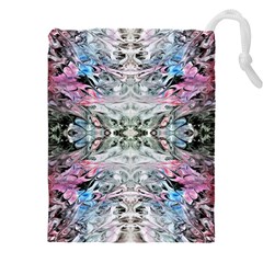 Abstract Waves Iv Drawstring Pouch (4xl)