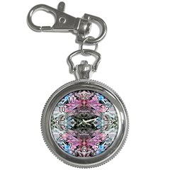 Abstract Waves-mixed Media Key Chain Watches