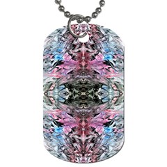 Abstract Waves-mixed Media Dog Tag (one Side)