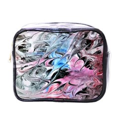 Abstract Waves Module Mini Toiletries Bag (one Side) by kaleidomarblingart