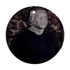 No Face Hanged Creepy Poster Ornament (round) by dflcprintsclothing