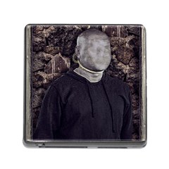 No Face Hanged Creepy Poster Memory Card Reader (square 5 Slot) by dflcprintsclothing