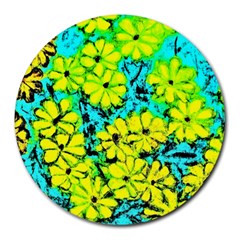 Chrysanthemums Round Mousepads by Hostory