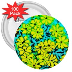 Chrysanthemums 3  Buttons (100 Pack) 