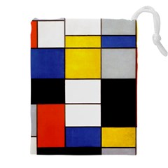 Composition A By Piet Mondrian Drawstring Pouch (5xl) by impacteesstreetweareight