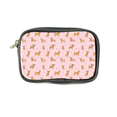 Cute Chihuahua With Sparkles On A Pink Background Coin Purse by SychEva