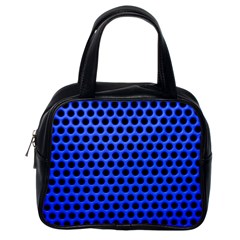 Metallic Mesh Screen-blue Classic Handbag (one Side) by impacteesstreetweareight