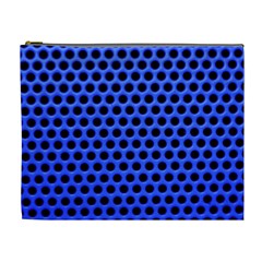 Metallic Mesh Screen-blue Cosmetic Bag (xl) by impacteesstreetweareight