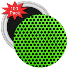 Metallic Mesh Screen-green 3  Magnets (100 Pack) by impacteesstreetweareight