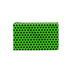 Metallic Mesh Screen-green Cosmetic Bag (small) by impacteesstreetweareight