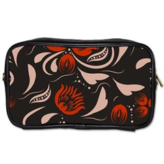 Folk Flowers Pattern Floral Surface Design Seamless Pattern Toiletries Bag (two Sides) by Eskimos