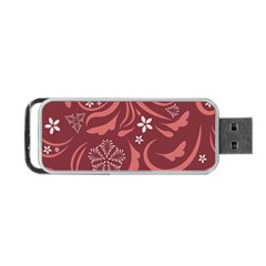 Folk Flowers Pattern Floral Surface Design Seamless Pattern Portable Usb Flash (one Side) by Eskimos