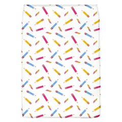 Multicolored Pencils And Erasers Removable Flap Cover (l) by SychEva