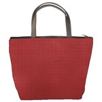 Metallic Mesh Screen 2-red Bucket Bag Back