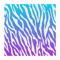 White Tiger Purple & Blue Animal Fur Print Stripes Medium Glasses Cloth