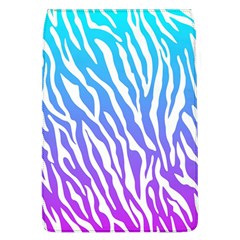 White Tiger Purple & Blue Animal Fur Print Stripes Removable Flap Cover (l) by Casemiro