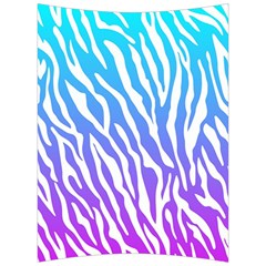 White Tiger Purple & Blue Animal Fur Print Stripes Back Support Cushion