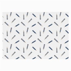 Gray Pencils On A Light Background Large Glasses Cloth (2 Sides) by SychEva