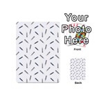 Gray Pencils On A Light Background Playing Cards 54 Designs (Mini) Back