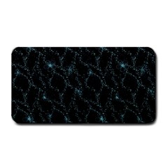 Turquoise Abstract Flowers With Splashes On A Dark Background  Abstract Print Medium Bar Mats by SychEva