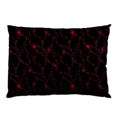 Pink Abstract Flowers With Splashes On A Dark Background  Abstract Print Pillow Case (two Sides) by SychEva