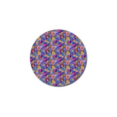 Multicolored Circles And Spots Golf Ball Marker by SychEva