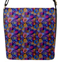 Multicolored Circles And Spots Flap Closure Messenger Bag (s) by SychEva