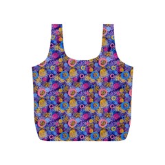 Multicolored Circles And Spots Full Print Recycle Bag (s) by SychEva