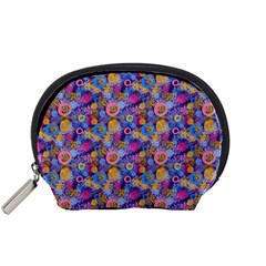 Multicolored Circles And Spots Accessory Pouch (small) by SychEva