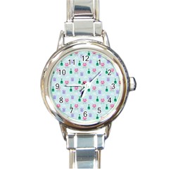 Funny Monsters Aliens Round Italian Charm Watch