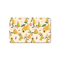 Yellow Juicy Pears And Apricots Magnet (name Card) by SychEva