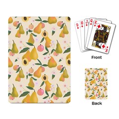 Yellow Juicy Pears And Apricots Playing Cards Single Design (rectangle) by SychEva