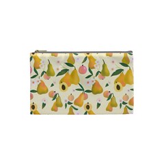 Yellow Juicy Pears And Apricots Cosmetic Bag (small) by SychEva