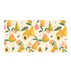 Yellow Juicy Pears And Apricots Satin Wrap by SychEva