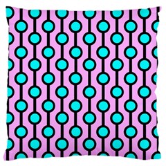 A Chain Of Blue Circles Standard Flano Cushion Case (one Side) by SychEva