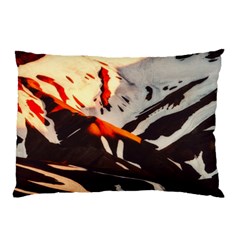 Iceland-landscape-mountains-snow Pillow Case (two Sides) by Amaryn4rt