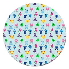 Funny Monsters Magnet 5  (round) by SychEva