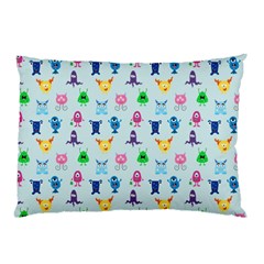 Funny Monsters Pillow Case (two Sides) by SychEva