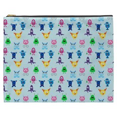 Funny Monsters Cosmetic Bag (xxxl) by SychEva