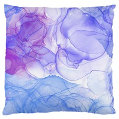 Purple And Blue Alcohol Ink  Large Cushion Case (one Side) by Dazzleway