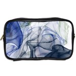 Blue alcohol ink Toiletries Bag (Two Sides) Back