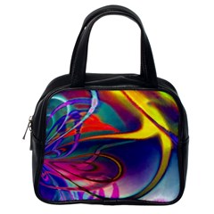 Colorful Rainbow Modern Paint Pattern 13 Classic Handbag (One Side)