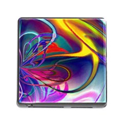 Colorful Rainbow Modern Paint Pattern 13 Memory Card Reader (Square 5 Slot)