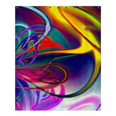 Colorful Rainbow Modern Paint Pattern 13 Shower Curtain 60  x 72  (Medium) 