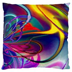 Colorful Rainbow Modern Paint Pattern 13 Standard Flano Cushion Case (One Side)