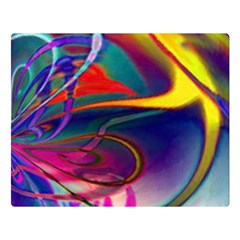 Colorful Rainbow Modern Paint Pattern 13 Double Sided Flano Blanket (Large) 