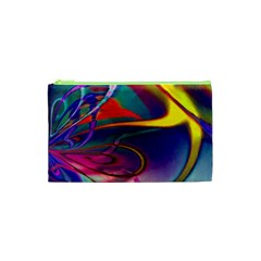 Colorful Rainbow Modern Paint Pattern 13 Cosmetic Bag (XS)