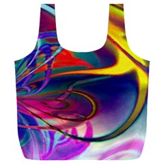 Colorful Rainbow Modern Paint Pattern 13 Full Print Recycle Bag (XXXL)