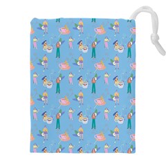 Beautiful Girls With Drinks Drawstring Pouch (4xl) by SychEva