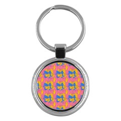 Abstract Painting Key Chain (round) by SychEva